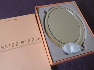  Shiseido *mi low aru stand mirror 1999 year flower .CLUB gratitude goods 