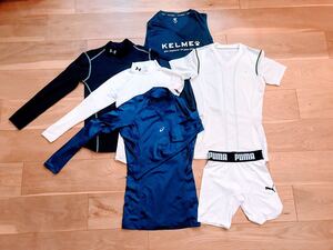 アンダーアーマー KELME アシックス PUMA 他 インナーシャツ パンツ セット 130-150