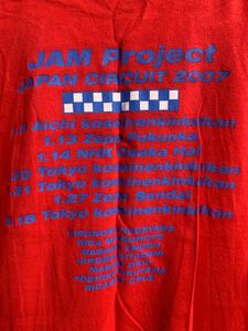 JAM Project Break Out シャツ赤 M 2007年ライブシャツ