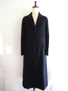yoshie inaba ヨシエイナバ ウール&カシミヤ ロングコート 濃紺 サイズ2