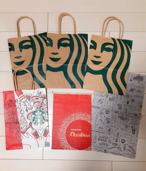 スターバックス☆紙袋セット6点セット◇クリスマス袋含み