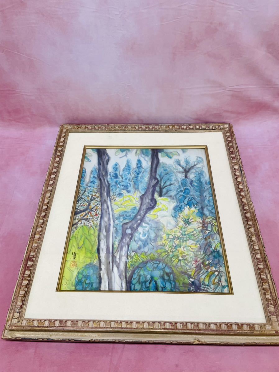 Genuine work by Yasushi Sugiyama View of June Landscape painting Japanese painting Artwork Art Interior Frame, Painting, Oil painting, Nature, Landscape painting