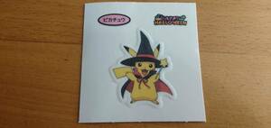 ポケモン　デコキャラシール　ピカチュウ　★ ポケットモンスター ハロウィン 蓄光性 光る ステッカー