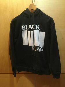  black flag BLACK FLAG sweat Parker band old clothes men's M