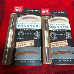 資生堂 マキアージュ ダブルブロークリエーター ペンシル 限定セットBR611 ×2【価格の相談不可】