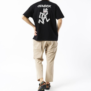 TENBOX (10匣)×GRAMICCI テンボックス RUNNINGMAN バック プリントTシャツ グラミチ Sサイズ ブラック④