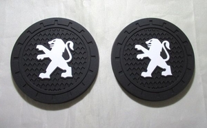 [ new goods * prompt decision ] drink Coaster Peugeot car drink holder 2 piece set thickness 4mm