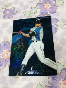  Calbee Professional Baseball chip s card Star Card kila Hokkaido Nippon-Ham Fighters west river . shining 