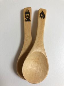 【キャンプ用品】木製スプーン 焚火・ランタンセット 新品未使用