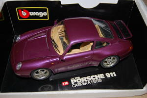 bburago BBurago PORSCHE911 CARRERA (1993) cod.3060 Porsche 911 Carrera 1/18 excellent level rare color die-cast out of print goods 