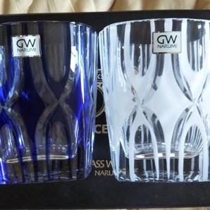 JAF50周年記念 江戸切り子 glass×2