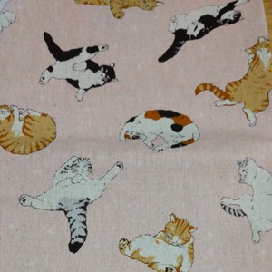 猫柄 生地 110×2m