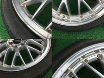 ★マナレイスポーツ ユーロデザイン メッシュ ホイール 18インチ 7.5JJ +43 114.3（5H） 215/40R18 バリ山 タイヤ 4本_画像7