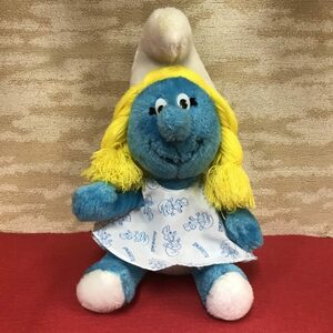 1980 -е Smart Fet 25,5 см плюшевая винтажная женщина Smurf