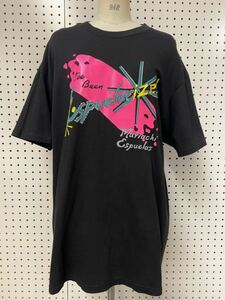 1990s XL 乗馬 拍車 ビッグサイズ Ｔシャツ 黒 ピンク ビンテージ Ｔシャツワンピ