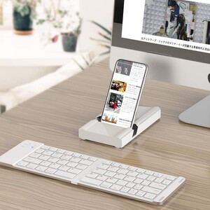 折りたたみ式キーボード Bluetooth 充電式 ワイヤレスキーボード 収納ケース付 スタンド付 超軽量 Levens