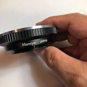  mount adaptor Mamiya 645- Mamiya ZE beautiful goods Mamiya 645 mount. lens . Mamiya ZE mount. camera .. genuine products 