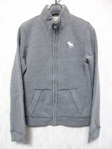 アバクロ アバクロンビー＆フィッチ Abercrombie&Fitch キッズ ジップアップ 裏起毛 ブルゾン グレー M 亥576