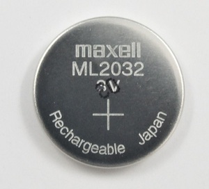 ◆ CASIO ■ カシオ ★ ML2032 ◇ カシオキャパシタ電池 (純正2次電池) ◆ 1個 ◆ マクセル（Maxell）製品 ◆