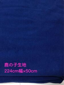 鹿の子ニット生地★青★ブルー★ハギレ★カットクロス★カットソー★112cm幅の丸胴広げると224cm幅×50cm