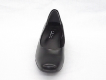 パンプス Furio Valentino 3451 22.5cm 黒 プレーン 幅広 4E フォーマル オフィス_画像4