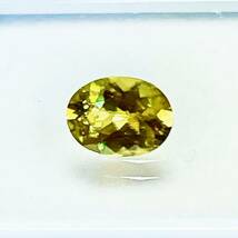 希少　天然　スフェーン　ルース　1.155ct　オーバルカット　裸石　宝石　新品未使用_画像7