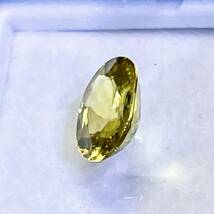 希少　天然　スフェーン　ルース　1.155ct　オーバルカット　裸石　宝石　新品未使用_画像6