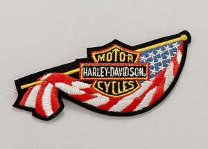 HARLEY-DAVIDSON　 MOTORCYCLES　ワッペン　フラッグ 展示品　HMC6187