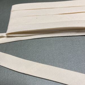 ハンドメイド バイヤステープ 生成り 1.8cm巾×3m