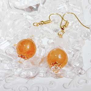 ③イエローサファイアピアス (プクラジ)