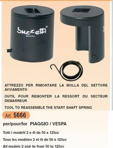 BUZZETTI 5666 неоригинальный инструмент Piaggio машина (125) для кикстартер springs 