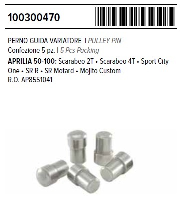 RMS 10030 0470 社外 プーリーピン APRILIA AT 50 2