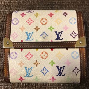 ルイヴィトン マルチカラー LOUIS VUITTON 二つ折り財布