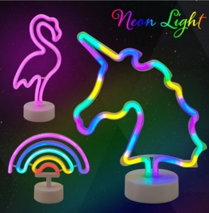 Neon Sign USB светодиодный декоративный декоративный декоративная комната для прикроватной ночной светильники [1 ~ 4]