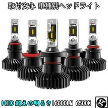 送料無料 最強発光伝説16000LM LEDヘッドライト デミオ DE##S H23.06～H26.09 H4 HI/Lo切替 車種専用で簡単安心取付 新基準車検対応6500k_画像1