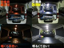 SN070新型3倍光高輝度LEDランプ E25キャラバン セカンドセンターランプ4灯大型タイプ423連級_画像5