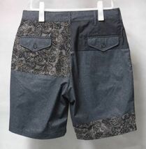 20SS Engineered Garments エンジニアードガーメンツ Ghurka Short Paisley Print Combo ペイズリー切替 グルカ ショーツ S 直営店限定_画像2