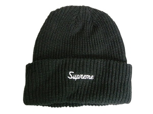 2021SS■Supremeシュプリーム■Loose Gauge Beanie/ルーズゲージビーニー/ニットキャップ/ニット帽子/ニットCAP■ブラック/黒■21SS/SS21