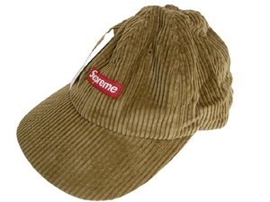 2020AW■Supremeシュプリーム■Ripple Corduroy Small Box 6-Panelリップル コーデュロイキャンプ/スモールボックスロゴ/CAP■FW20/2020FW