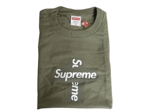 M■2020AW■Supremeシュプリーム/Cross Box Logo Teeクロス ボックス ロゴ Tシャツ半袖T-Shirt/カーキ系Light Olive/20AW/20FW/FW20/2020FW