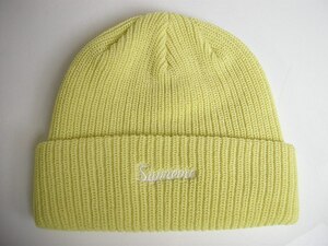 2017AW■Supremeシュプリーム■oose gauge beanie/ルーズゲージビーニー/ニットキャップ/CAP/ニット帽■Yellow■17AW/17FW/FW17/2017FW