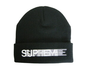 2020SS■Supremeシュプリーム■Motion Logo Beanie/モーションロゴビーニー/ニットキャップ/ニット帽子/ニットCAP■ブラック/黒■20SS/SS20