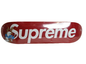 【難あり】2020AW■Supremeシュプリーム■Smurfs Skateboard/スマーフ スケートボード デッキ/スケボー■レッド/赤■20AW/20FW/FW20/2020FW