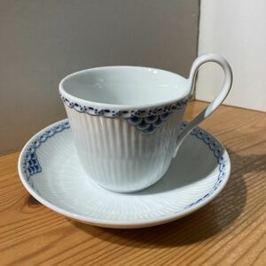 ロイヤルコペンハーゲン【プリンセス　カップ&ソーサー　1 客】ROYAL COPENHAGEN ハイハンドル