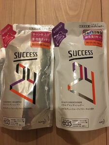 サクセス24 クレンジングシャンプー詰め替え280ml 1袋スカルプコンディショナー詰め替え280ml 1袋