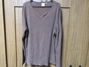 AVIREX アヴィレックス 長袖 Ｔシャツ★ 茶　Tシャツ Sz.XL　メンズ