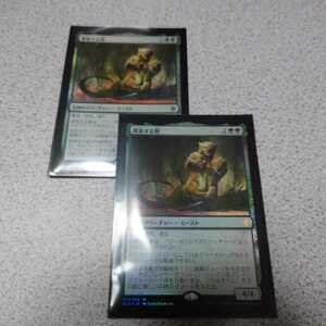 MTG ELD 探索する獣 日本語foil 二枚セット 通常ブースター版 エルドレインの王権 即決