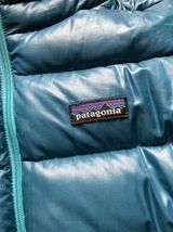 patagonia パタゴニア フード付 ダウンジャケット 青 キッズ ボーイズ L12 レディース ブルー アウター 子供用 女性用_画像3