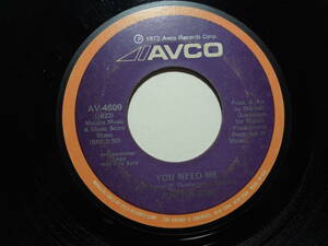 Joe Wilson・You Need Me 　A/B Mono/Stereo　US 7” promo. copy