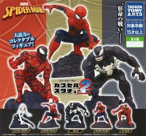 ♯　(台紙のみ)　MARVEL　SPIDER-MAN　スパイダーマン　カプセルスタチュー 2nd　(台紙/POP)　非売品